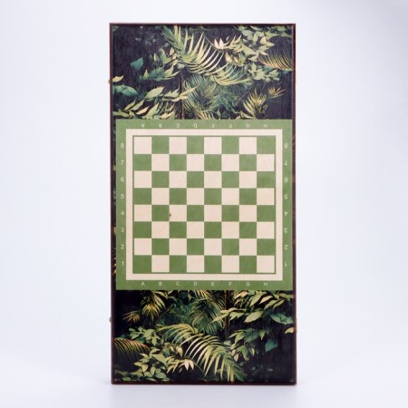 Board game 2 in 1 "Tiger": large backgammon, checkers, board 60 x 60 cm-7