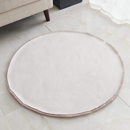 Plush mat Sofi de Marko, size 100x100 cm, color ash rose-5
