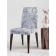 Czech for a chair "Flower pattern with a pencil", decorative, velor