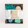 Gift set "Be happy" towel 30x60 cm and bath accessories