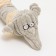 Textile toy "dog", 24 x 8 cm, gray