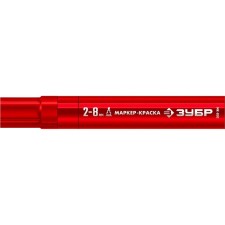 Marker-color construction bison MK-800 06327-3, wedge-shaped, 2-8 mm, red