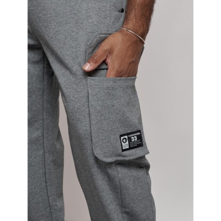 Sports male pants, size 48, gray color-15