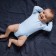 Plaid for newborns, size 120x85 cm, blue color