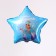 Foil ball 18 "Happy Birthday", princess, star, with a substrate
