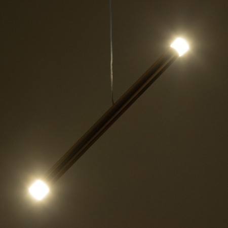 Suspension lamp "Balance" LED 6W 4000k gold 3x3x40-140cm-2