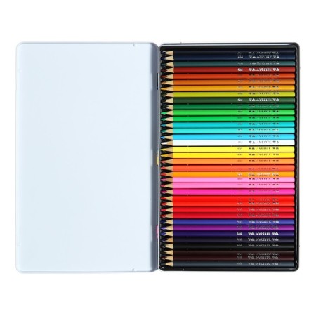 Pencils of 36 colors, Devente Trio Mega Soft, three -sided case, 4m, 3 mm, metal gift box-5