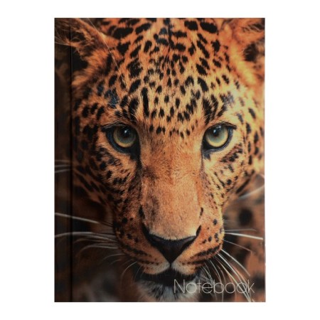 Notepad A7, 64 sheets in the “Wild Cat” cage, solid cover, offset block