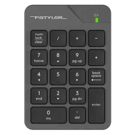Numerical block A4Tech FGK21c gray USB wireless SLIM for laptop