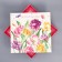 Gift folding box, packaging, "flowers", 26 x 26 x 8 cm