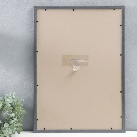 Photo frame plastic 35x50 cm, gray with gold (plastic screen)-2