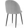 STULL OF A MARAL CARKASAS Logan Metal/velor, black/light gray 48x52x82 cm