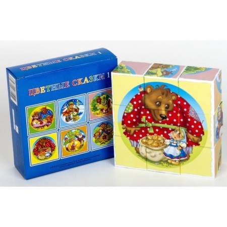Cubes "Color Tales-1", without gluing, 9 pcs.-1