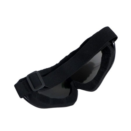 Glasses for riding motor vehicles with add. ventilation, chameleon glass, black-red-2