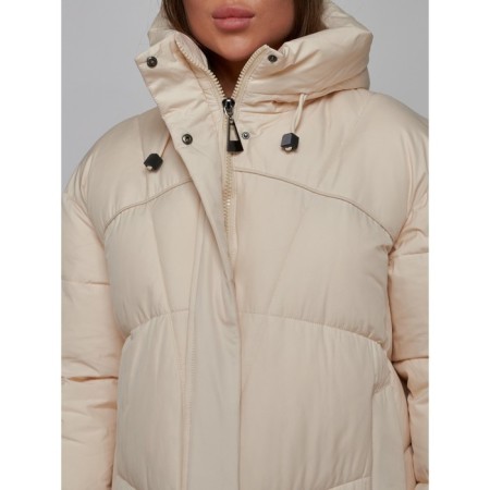 Coat insulated winter female, size 44, color light-beige-13