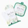 Kit. set 2 pr. 17*17 cm, mittens. 26*16 cm, 100% p/e