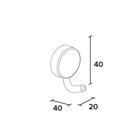 Крючок одинарный SIMPLE010-1