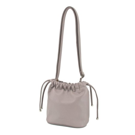 Female bag, artificial leather, beige 20x10x20 cm