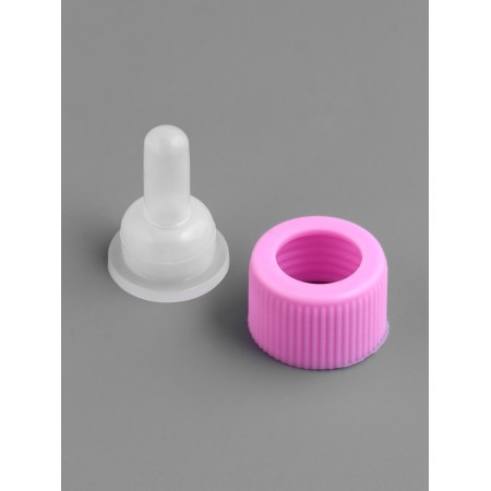 A set for feeding puppies and kittens (a bottle of 60 ml, nipple and ruff), pink-3