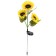 Garden lamp on the sunny battery "Sunflower", 70 cm, 30 LED, glow warm white