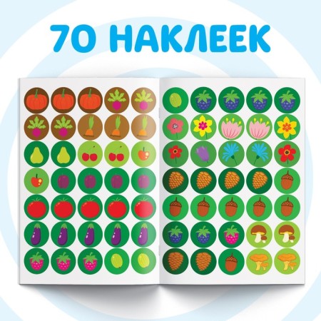 A book with croji stickers “What is growing?”, 16 pp., A5, Blue Tractor-2