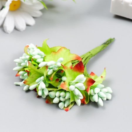 Flowers for decorating "Jasminovid oxen" 1 bouquet = 10 flowers mint 9.5 cm-1