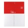 Notebook of 48 sheets in the Erichkrause CoverProbook Words cage, with a plastic cover, red,
