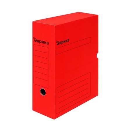 Archive box with A4 Calligrata valve, 100 mm, microhofrocardon, up to 900 sheets, red-2