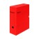Archive box with A4 Calligrata valve, 100 mm, microhofrocardon, up to 900 sheets, red