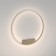 Ceiling Lamp Maytoni Mod058CL-L65BSK, LED, 59W, 100x100x3.5 cm, 2210lm, brass color