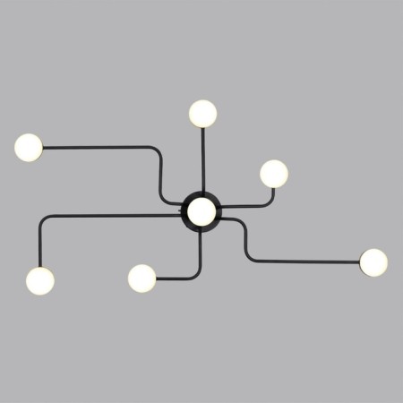 Cell chandelier Lumion. FLINT, 100W, LED, 150x1350x700 mm, black color, brass