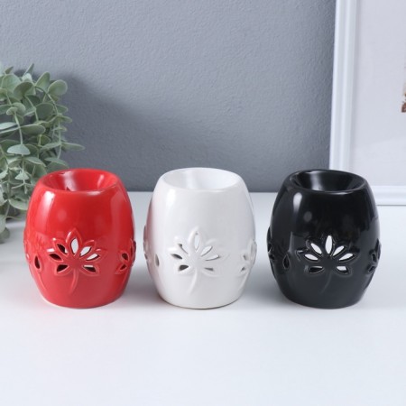 Aroma lamp ceramics "Lotuses" mix 8.5x8.5x9.5 cm