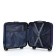 Small suitcase 20 "On a zipper, code lock, 4 wheels, blue color