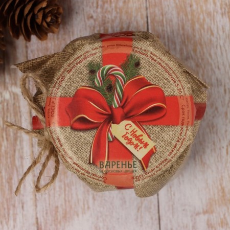Jam, pine cones, New Year, 100 ml-4