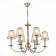 Suspended EVOLUCE lamp. Sle1115-203-06. Vinci. 6x60 watts, E14, 70x70x52 cm, color pink gold