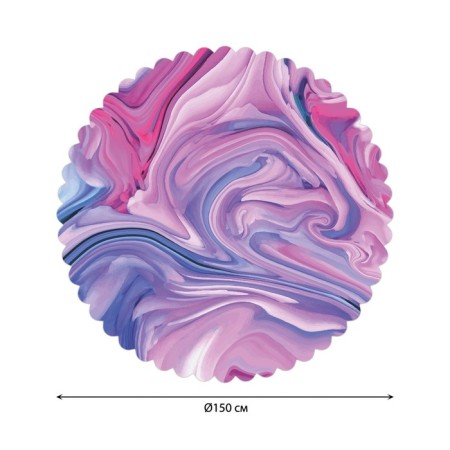 Tablecloth on the table “displacement of colors”, round, Saten, d = 150 cm-1