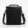 Male bag on the Textura valve, external pocket, black color