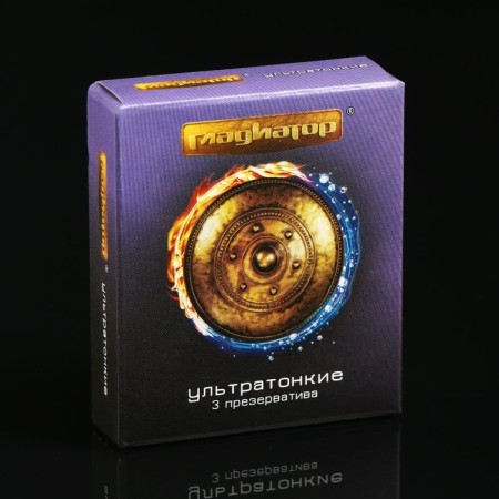 Condoms "Gladiator" ultra -thin, 3 pcs.
