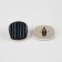 A set of plastic buttons on the leg, d = 23 mm, 5 pcs, black color