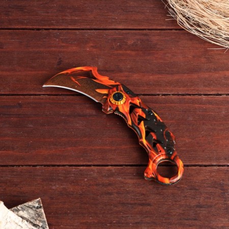 Knife Kerambit "Fiery" 19cm, blade 70mm/1mm