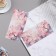 Money envelope "Universal" pink flowers, 8x16.3 cm