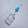 A bottle for storage, with a spray, 150 ml, blue color
