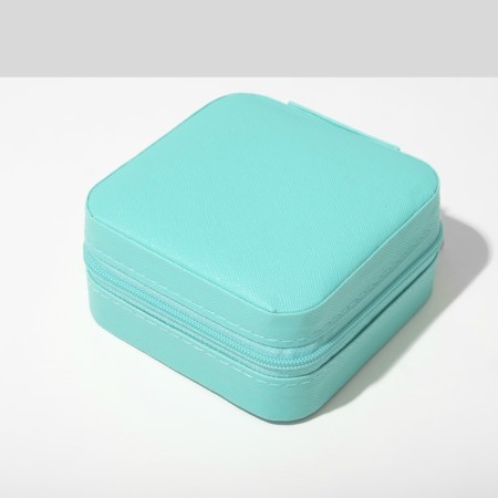 Organizer for storage of jewelry "Portable box", 10.5 × 10.5 × 5 cm, blue color-2