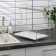 Dishes for dishes with a pallet 2-tier, table-mounted, 39.5 × 25 × 38 cm, color chromium