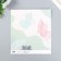 Scrapbooking paper bilateral "tenderness of spring" density 180 g 15.5x17 cm