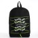 School textile backpack with lake up lacing, 38x29x11 cm, black