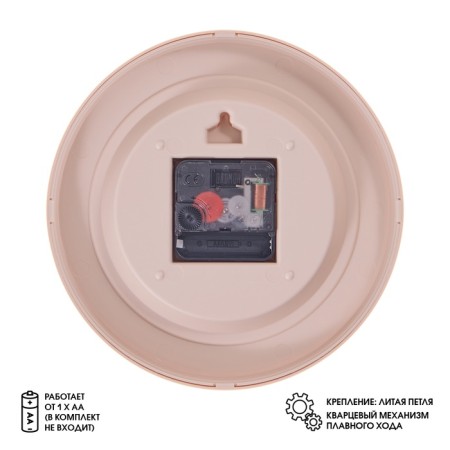 Wall watches, D-20 cm, kitchen, "coffee", silent-2