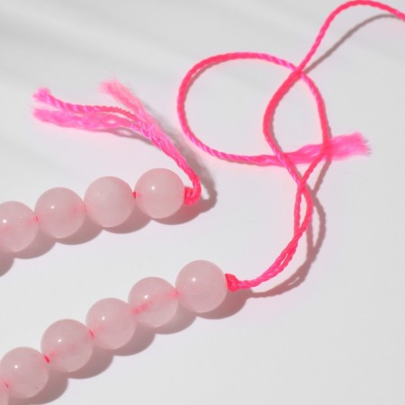 Beads on threads ball No. 8 “Quartz Pink”, 48 beads-3