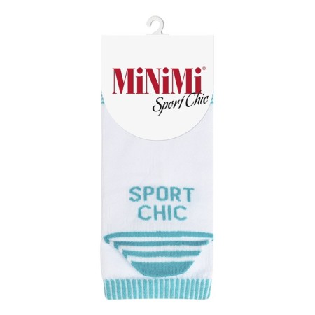 Women's socks Mini Sport Chic shortened, size 35-38, Bianco color