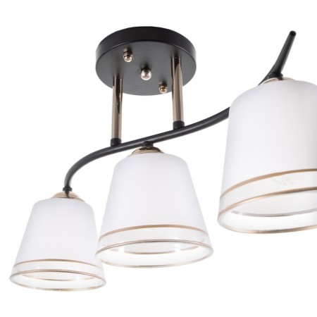 Chandelier 2007/3 E27 60W gold+black 46x12x25 cm Bayerlux-3